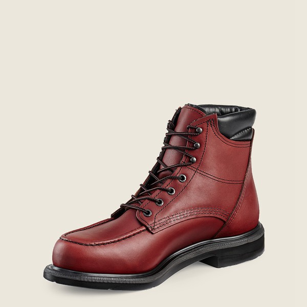 Botas de Trabajo Red Wing Hombre Vino - Supersole® - 6-Inch Soft Toe - 735-WNFUVE